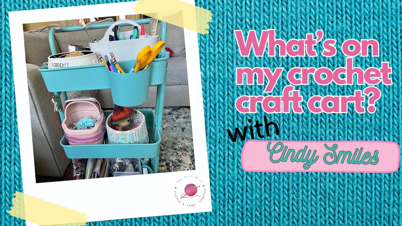 What's on my crochet craft cart? #crochet #amigurumi #crochetforbeginners