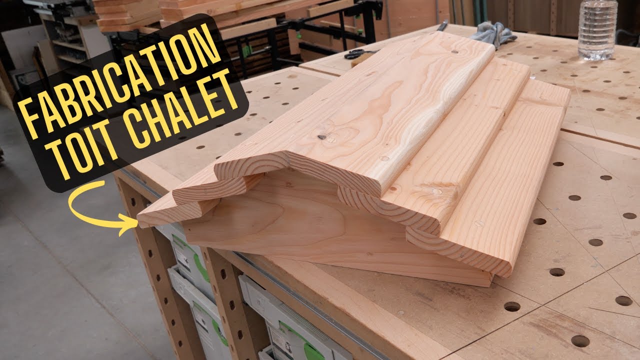 fabrication détaillée d'un toit chalet