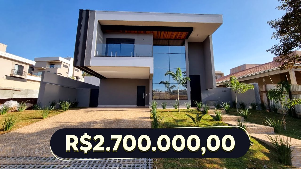 BELÍSSIMO SOBRADO EM ALPHAVILLE DE R$ 2.700.000,00 ALTO PADRÃO | 4 SUÍTES | RIBEIRÃO PRETO
