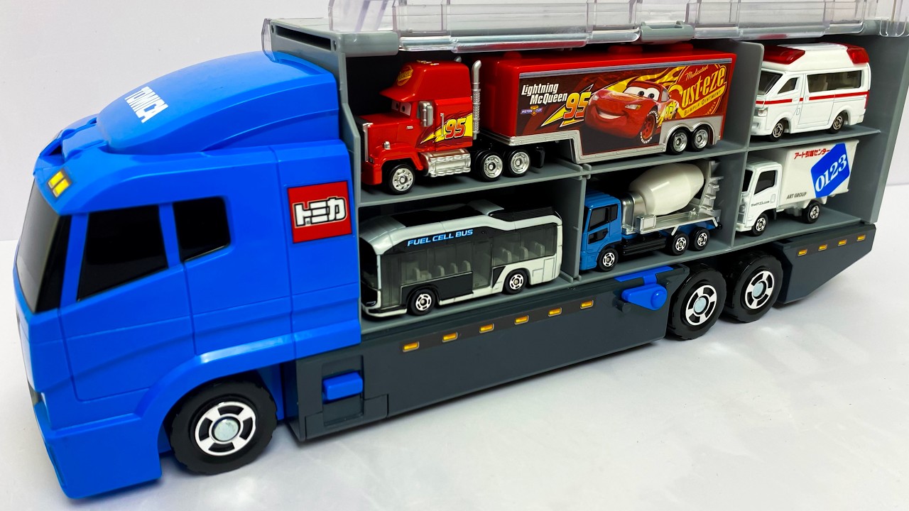 トミカ☆高級ミニカーを開封してコンボイ出発！ホンダNSXも参加☆Unbox luxury miniature cars and hit the road in a convoy!
