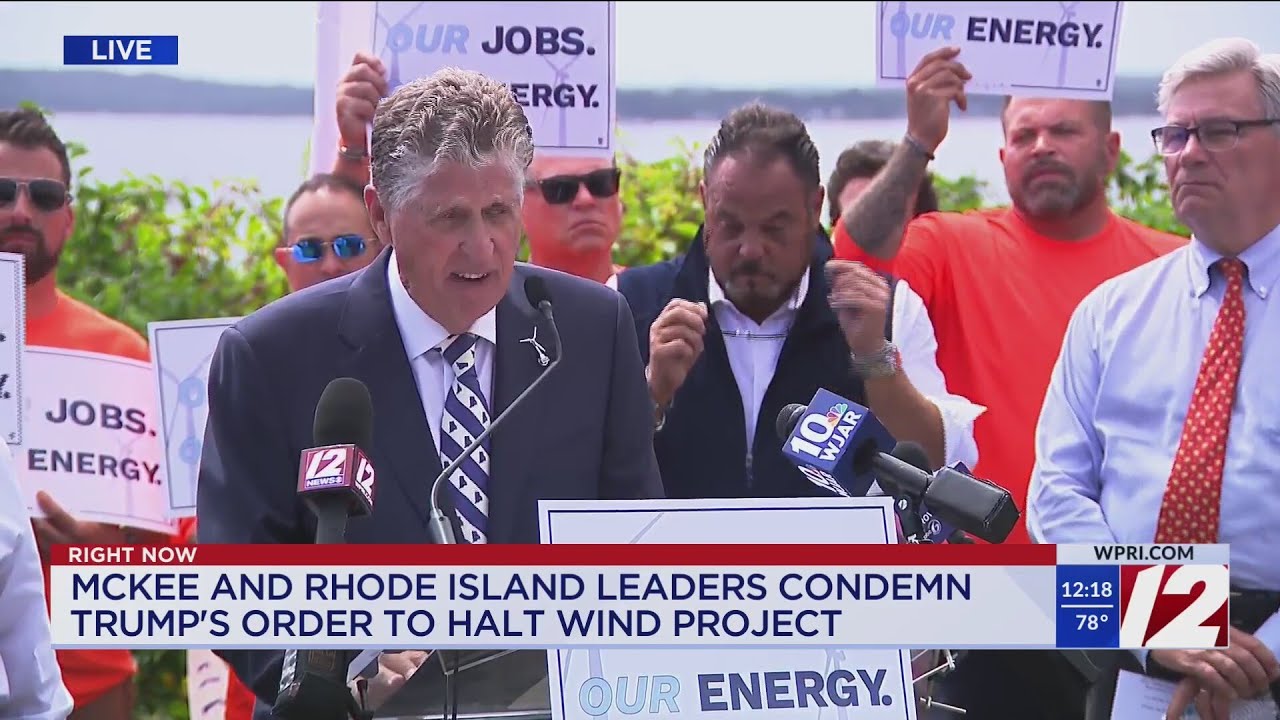 RI leaders condemn Trump’s stop-work order for Revolution Wind