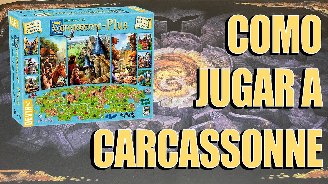 COMO SE JUEGA A CARCASSONNE - JUEGO DE MESA -  REGLAS FACILES Y CONSEJOS @DevirTV