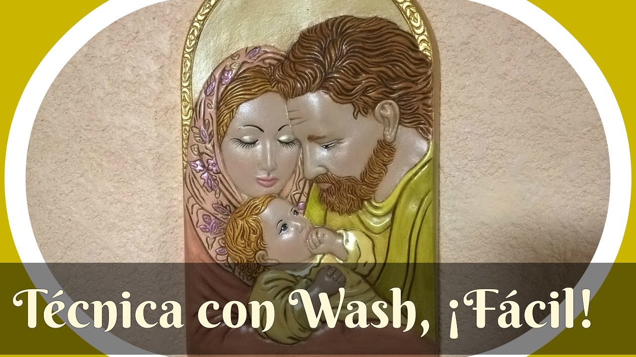 Pinta cerámica: La Sagrada Familia | Técnica con Wash