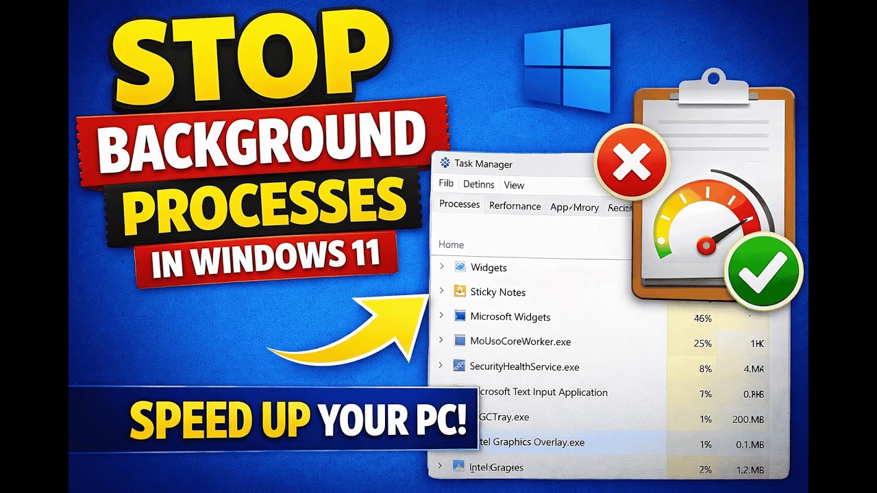How To Stop All Background Processes In Windows 11(2026)