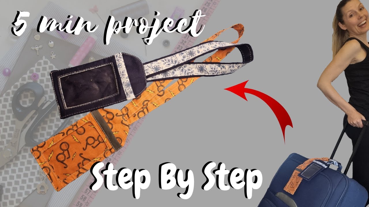 How to make an EASY and QUICK LUGGAGE TAG