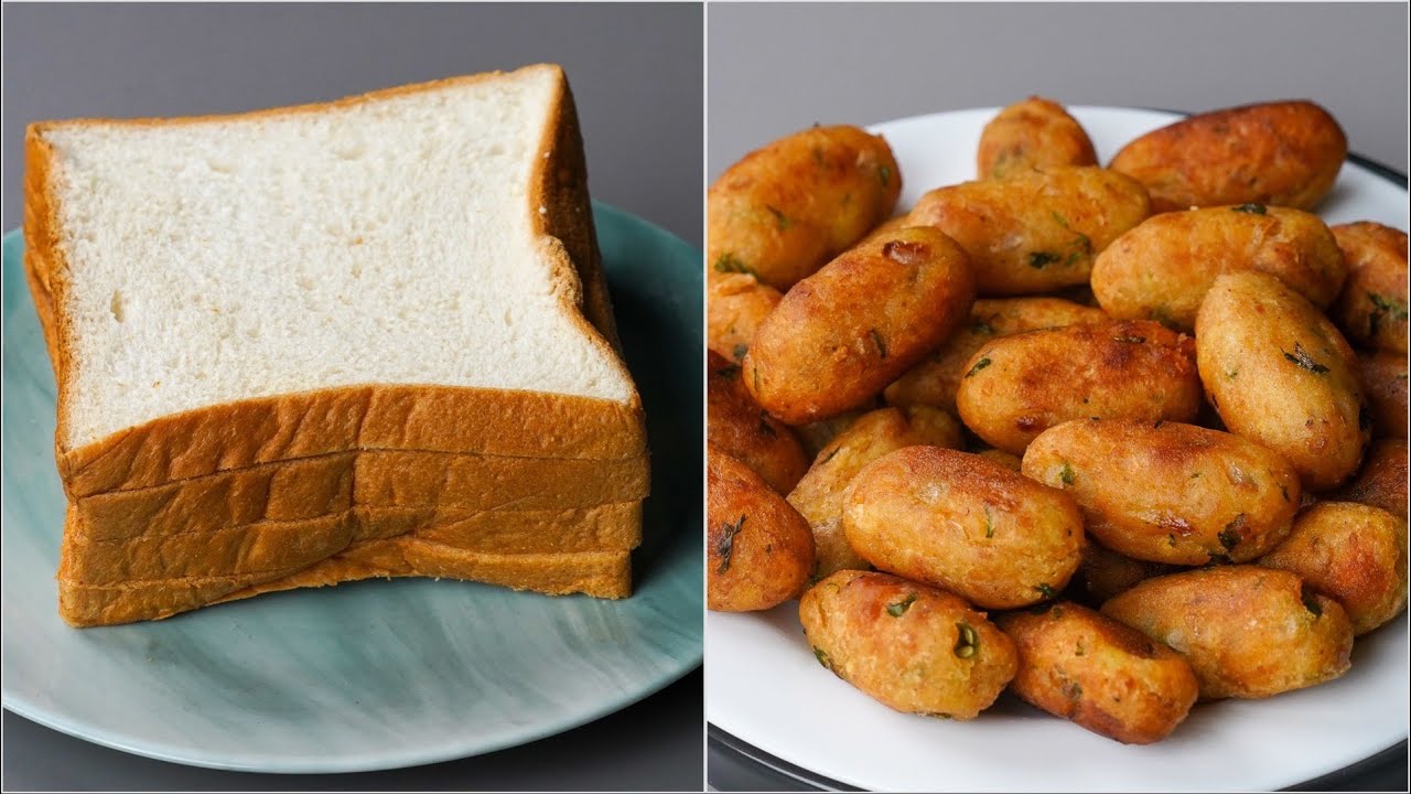 Bread Potato Mini Roll Recipe | Potato Bread Bites | Aloo Bread Roll Snacks | Bread Snacks