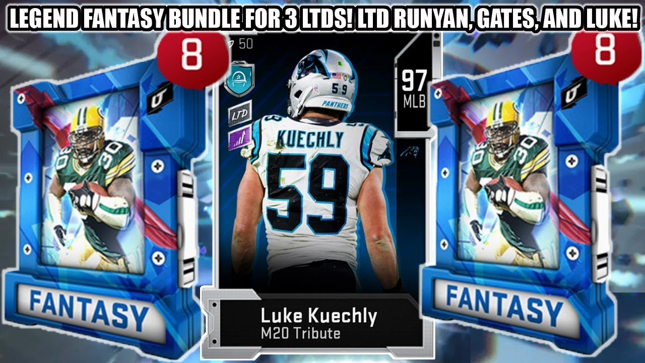 LEGEND FANTASY BUNDLE FOR 3 LIMITED TIME CARDS! LTD KUECHLY, GATES, AND RUNYAN! | MADDEN 20