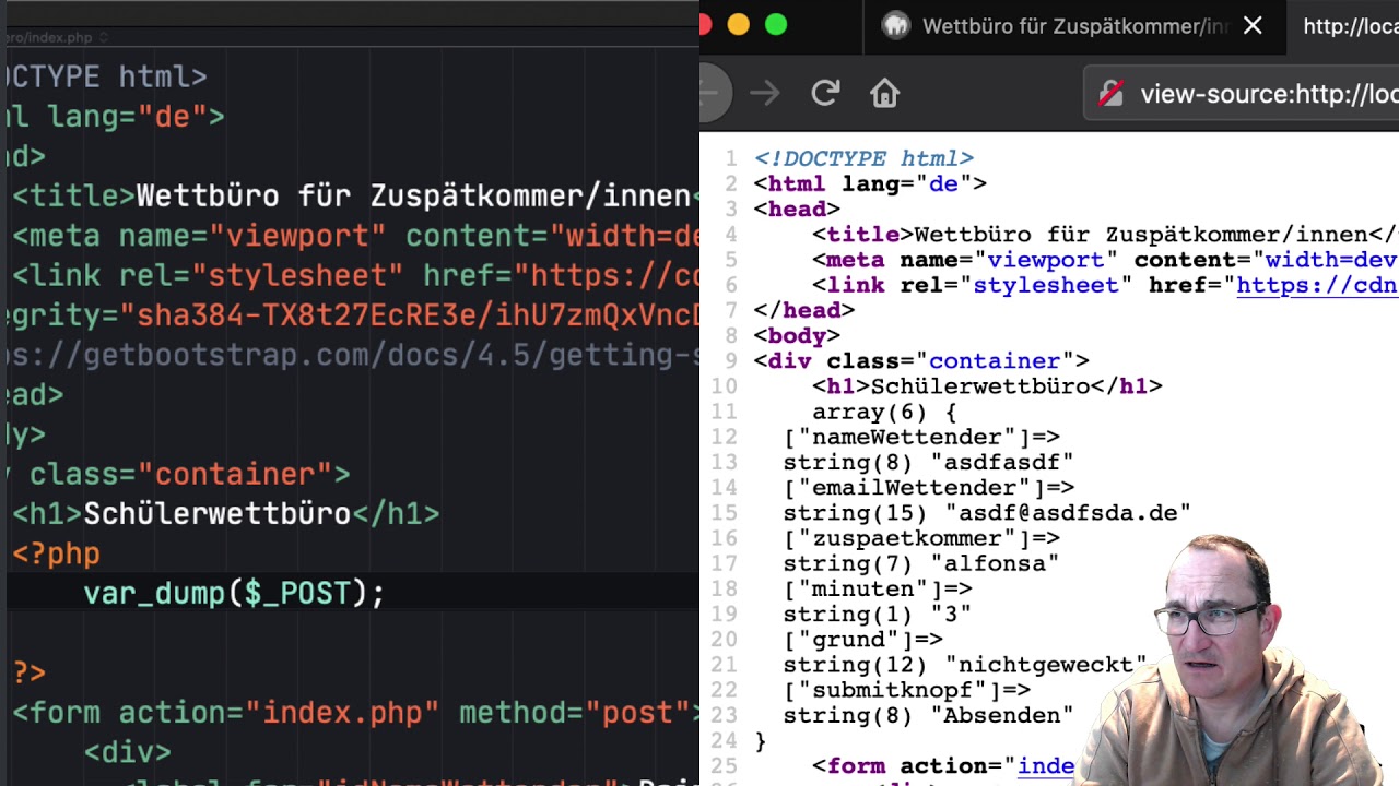 Folge 1: HTML-Formular mit PHP auswerten