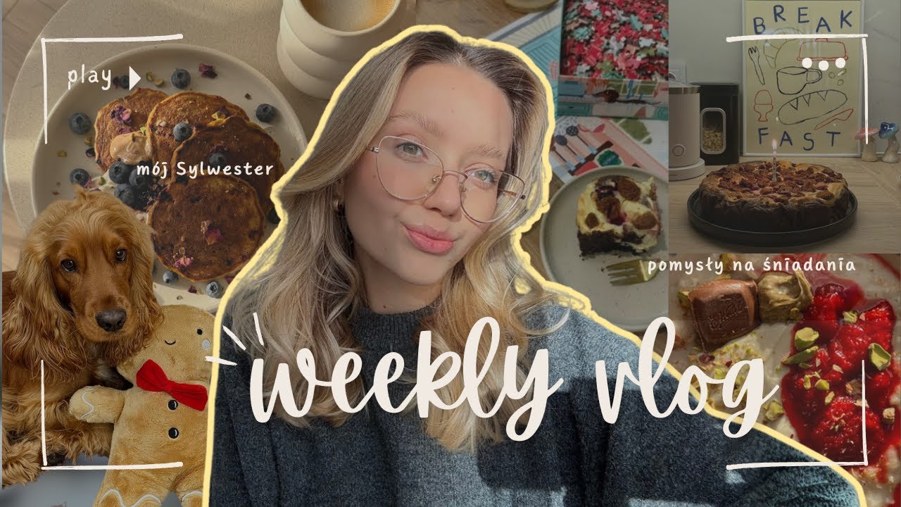 weekly vlog🧸🤍 mój Sylwester | domowy haul | najlepsze sernikobrownie!