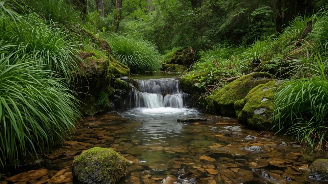 Magical Forest Stream 🌿 Relaxing Water Sounds