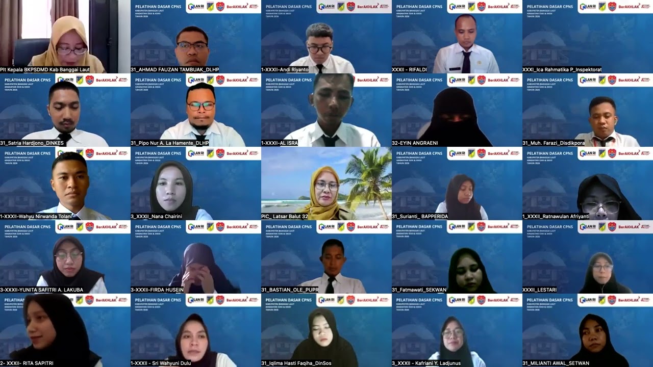 CERAMAH PROFESIONALISME ASN OLEH Plt. KABAN BKPSDMD BANGGAI LAUT, MARYANI YUSUF TOLANI, SE., M.Si