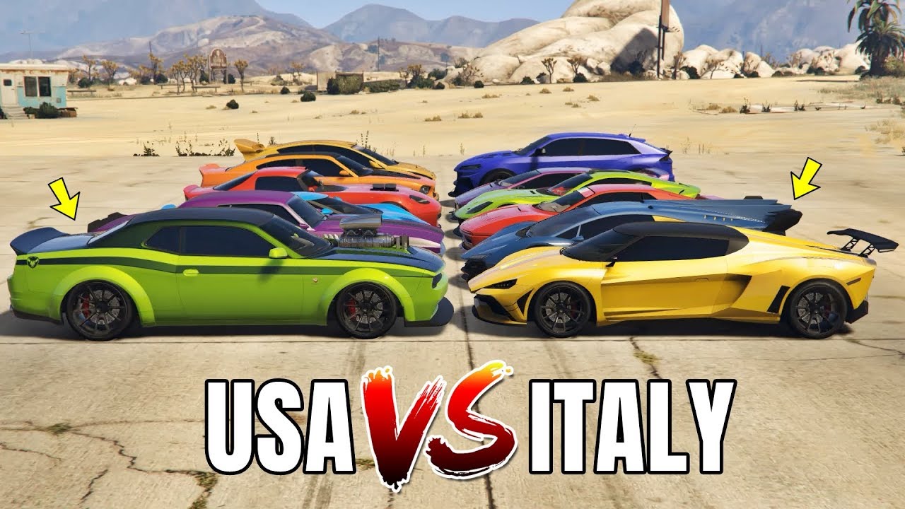GTA 5 ONLINE - USA VS ITALY (WHICH IS FASTEST?)