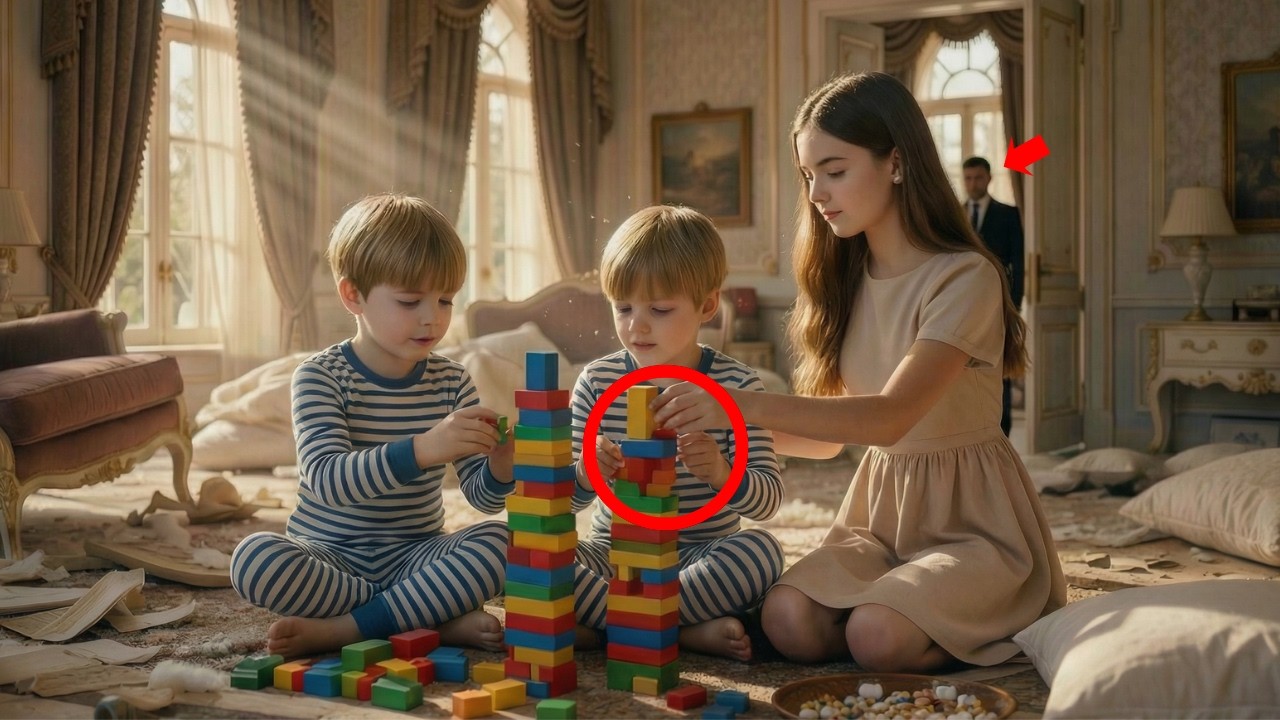 Ruthless Mafia Boss Twin Sons Drove Every Nanny Away... Until the Maid’s Daughter Stole Their Heart