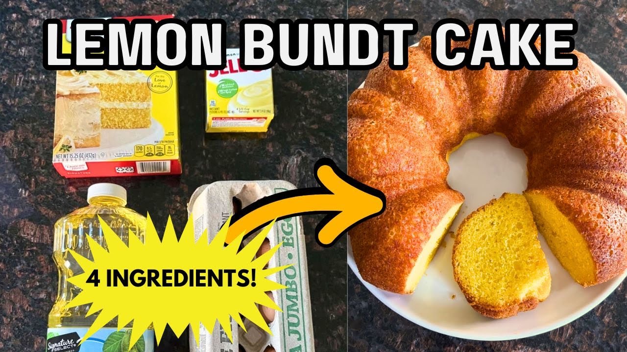 Лимонный кекс: рецепт из смеси для кекса Duncan Hines 🍋 Очень влажный и насыщенный | Простой десе...