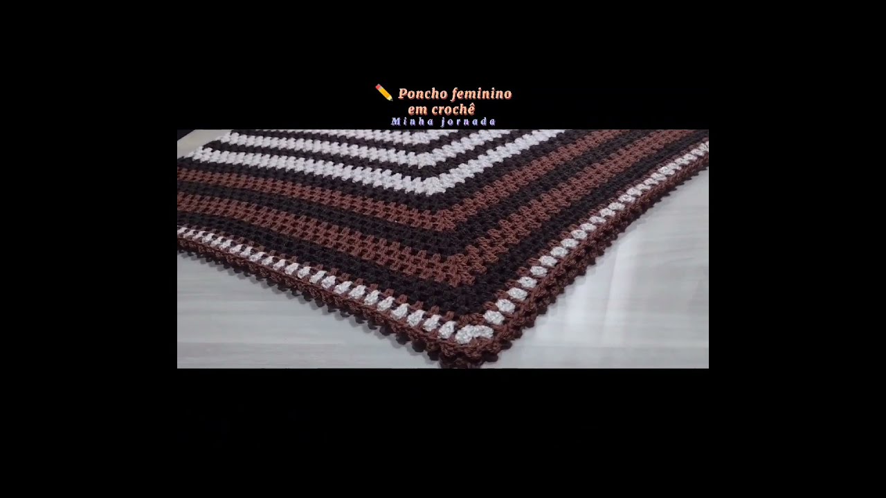 Poncho feminino e infantil em croch&ecirc; minha produ&ccedil;&atilde;o 🧶🪡