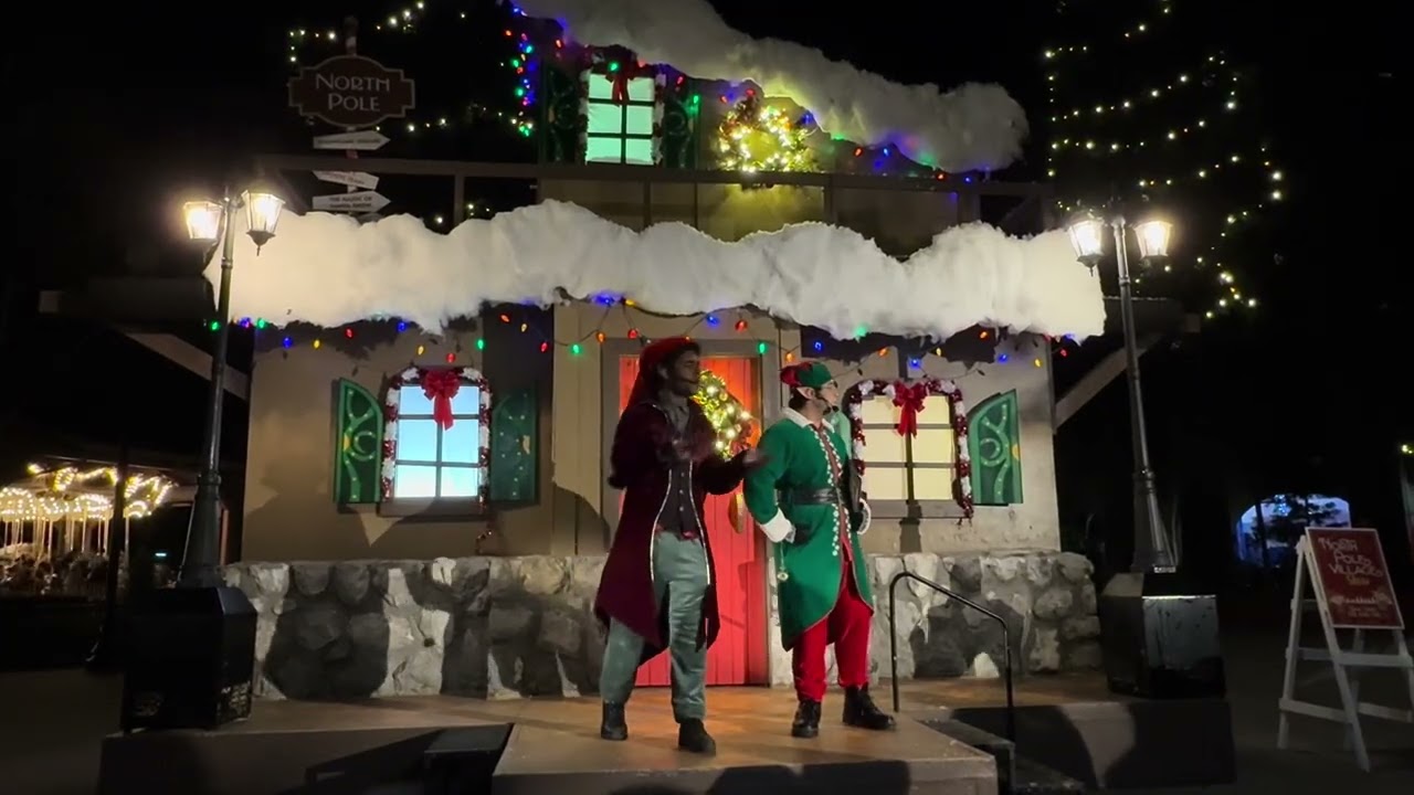 North Pole night at gilroy gardens 2025
