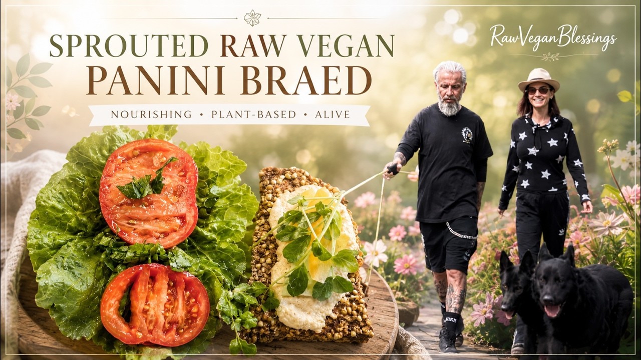 🌿 ✨Sprouted Raw Vegan Buckwheat Panini Bread | Gluten-Free & Sprouted for High Vibrations