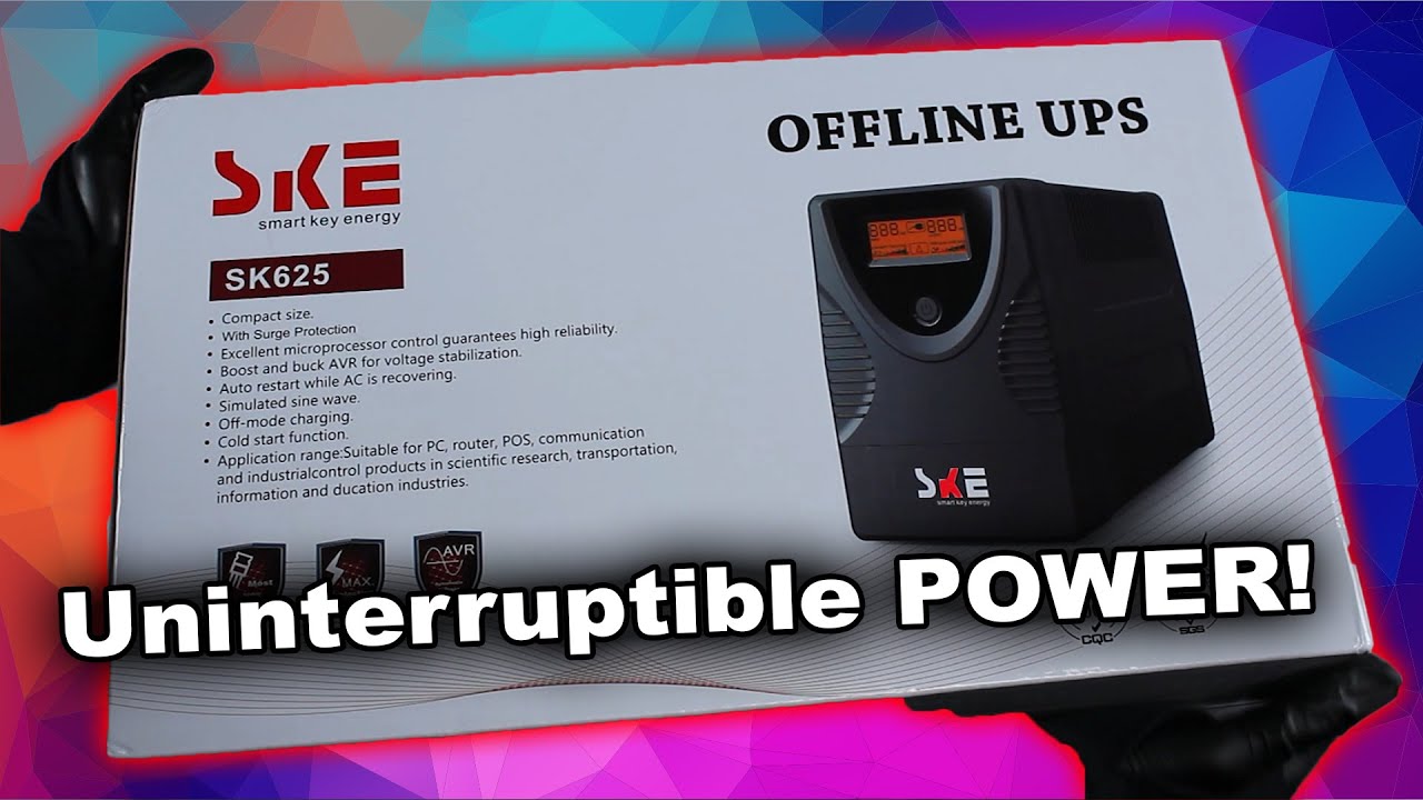 SKE Back-UPS 625VA UPS Battery Backup & Surge Protector (SK625) | Unboxing, Testing & Review