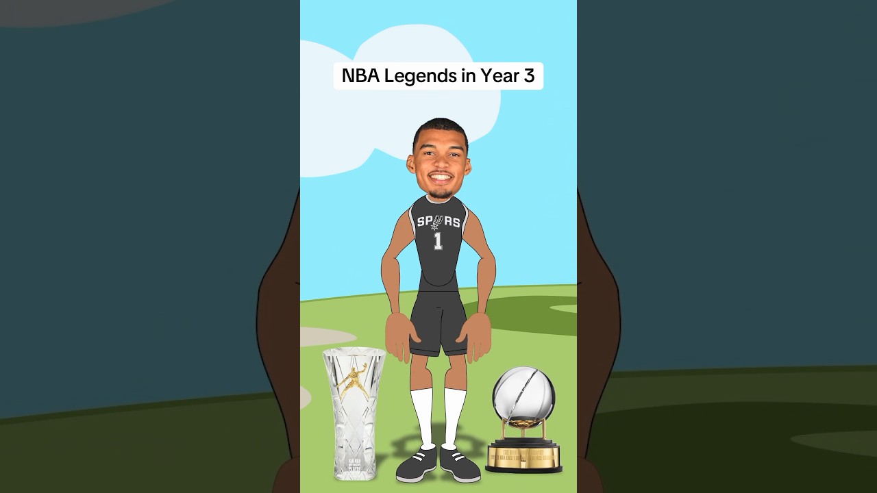 Легенды НБА на третий год карьеры: #nba