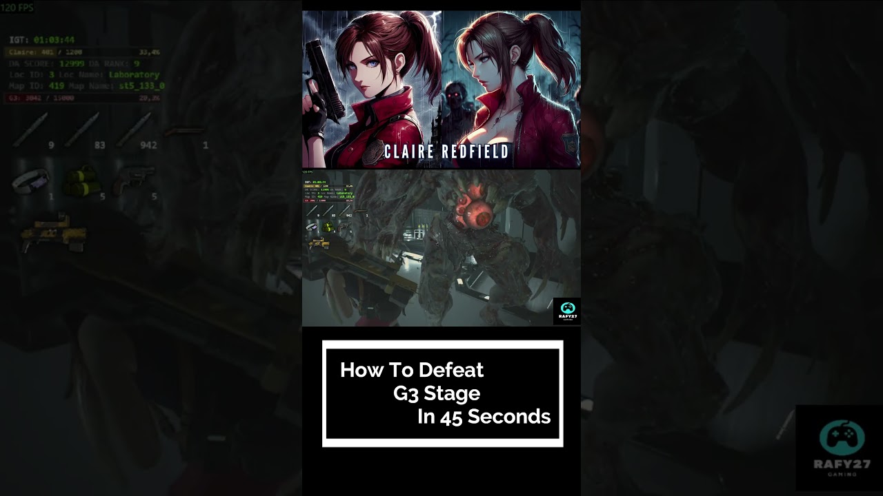 RE2Remake Hardcore G3 Fast Kill Spark + Knife 