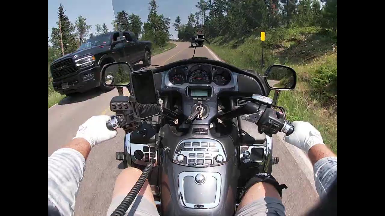 I almost fell over! Hwy 87 SD. #roadtrip #travel #gl1800 #bike #rider #mountains