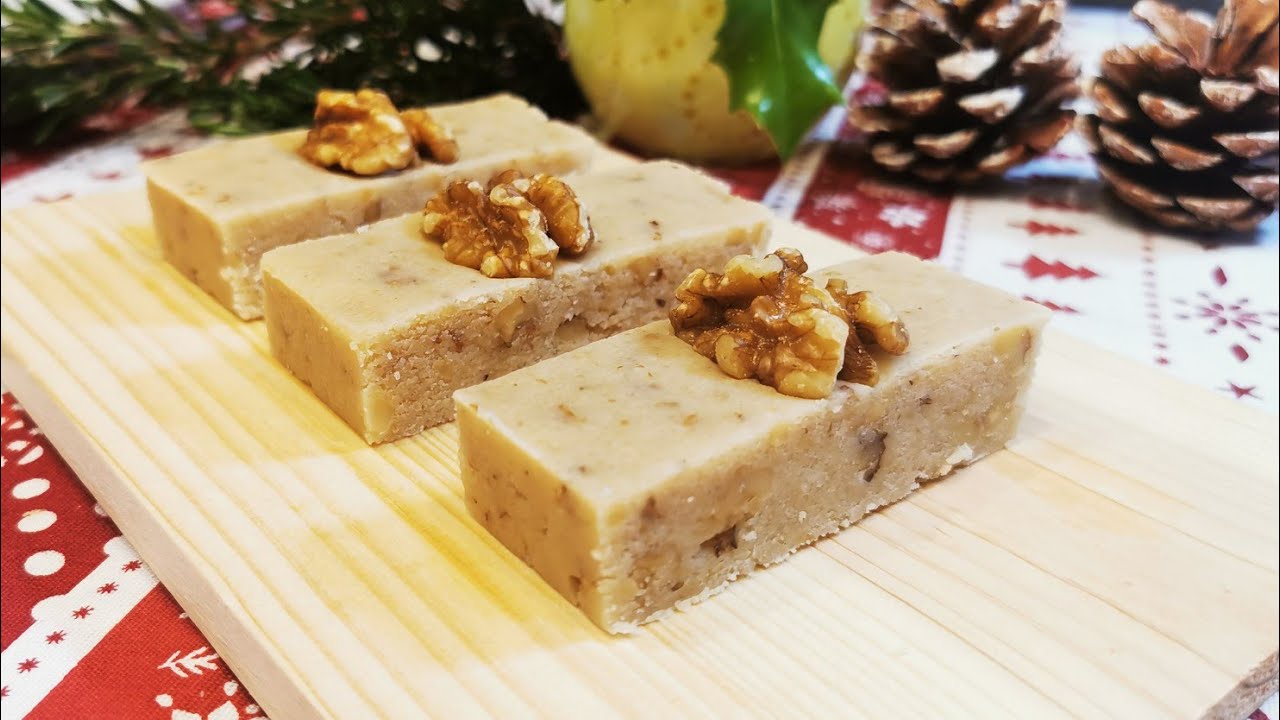 TURRÓN DE NATA CON NUECES| Receta deliciosa