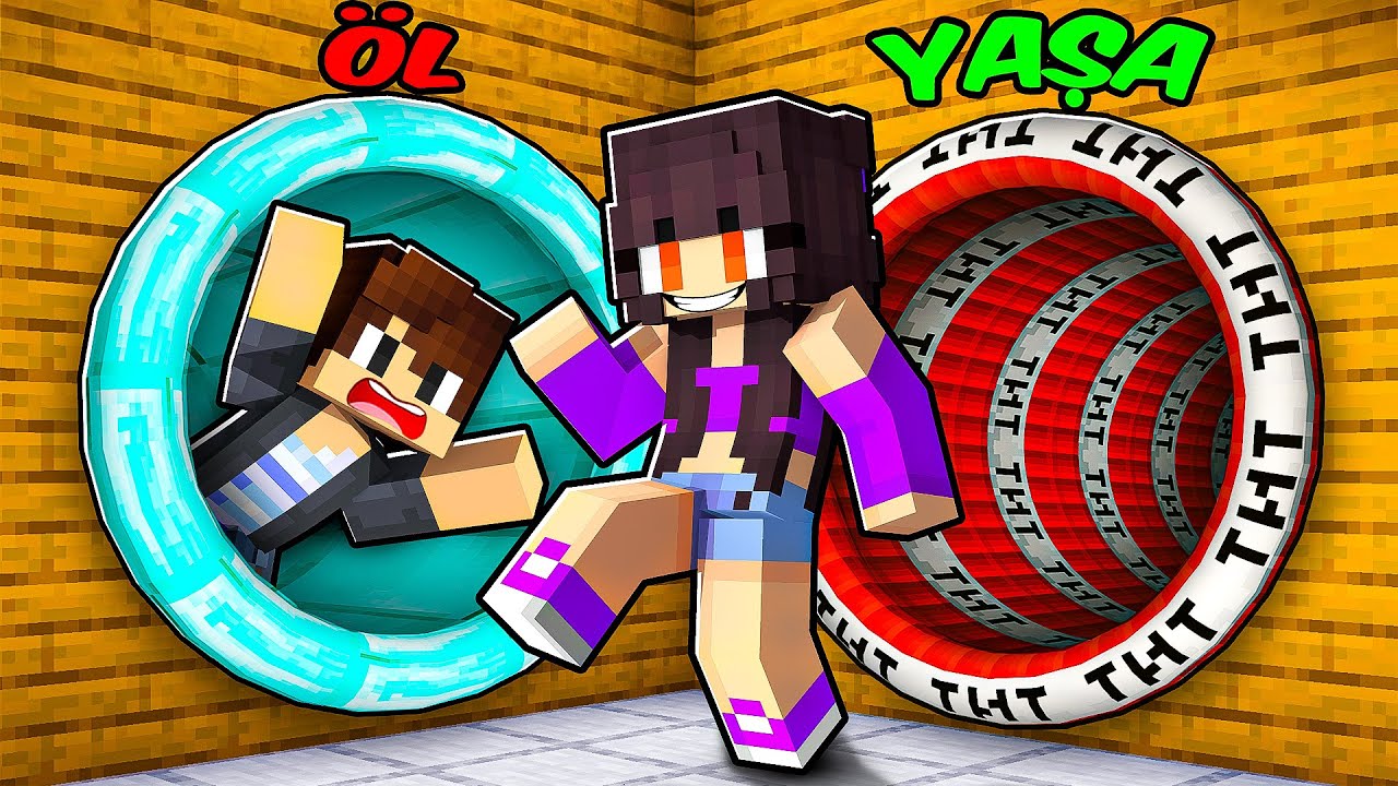 Yanlış YAŞAMAK vs ÖLMEK Kapısını Seçersen ÖLÜRSÜN! - Minecraft