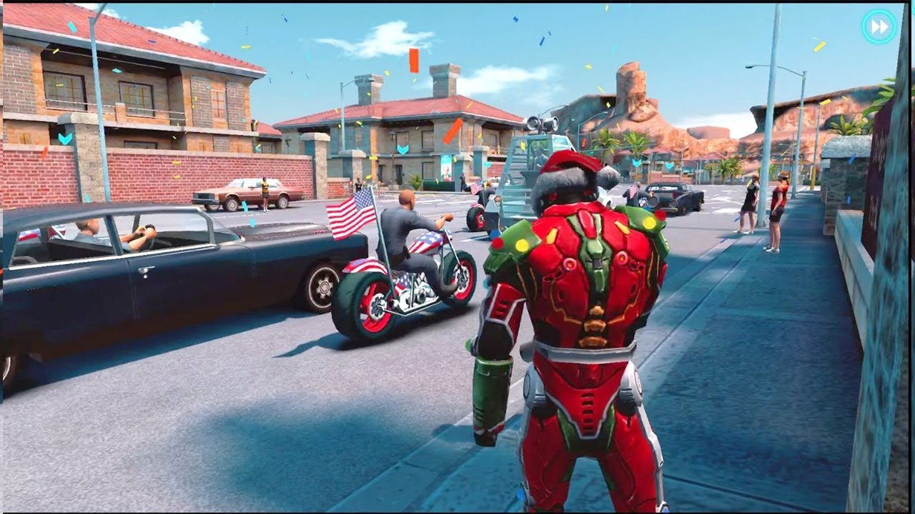 GANGSTAR VEGAS - MECHA CLAUS VS POLITICIAN | FONDING FATHER Mission