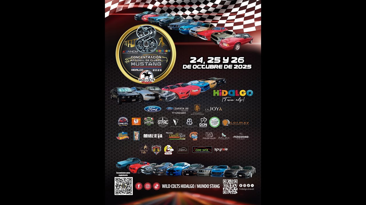 8a concentración nacional de clubes Mustang 2025  HIDALGO