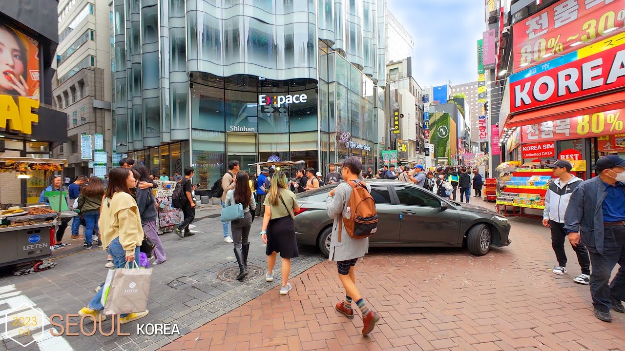 Myeongdong Shopping Street •[4k] Seoul, Korea