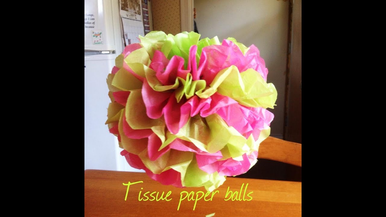 Tissue Paper Balls | Baby Shower On A Budget Mini Series