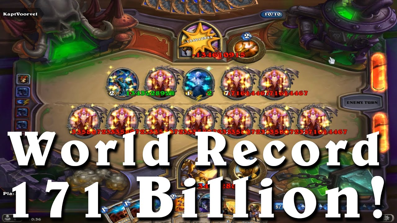 Hearthstone: 171 Billion Damage World Record -Largest spell hit ever