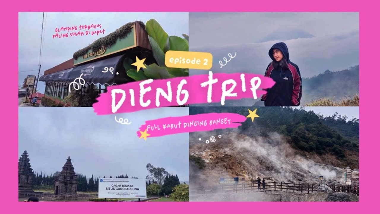 Mini Vlog Ep3: Kebukit Sikunir Full Kabut & Destinasi Lain l Nginep di The Heaven Glamping [part 2]
