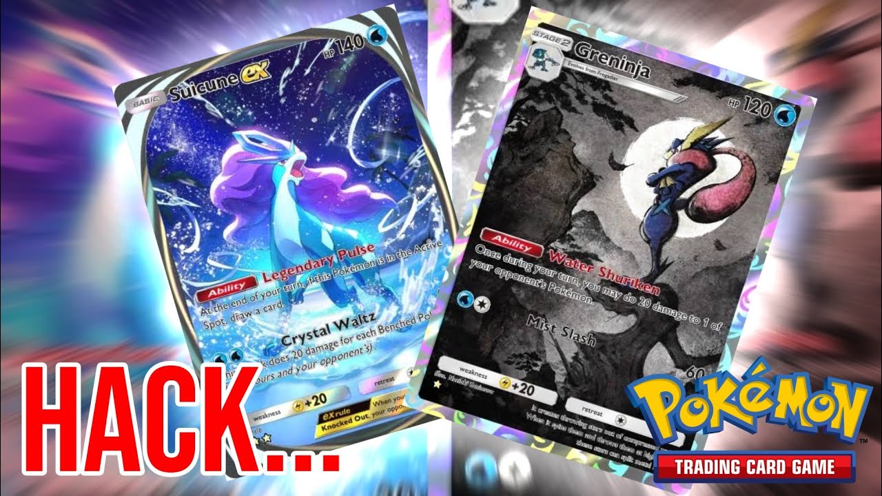 Suicune and GRENINJA build - Pokemon TCG pocket - card battle.