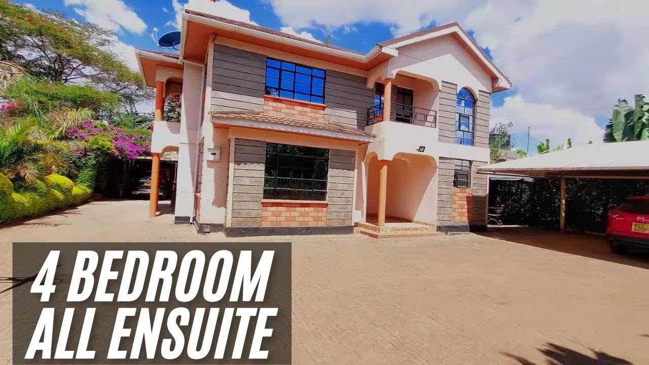 Inside a Four Bedroom All Ensuite Maisonette / 110,000 ksh RENT / KIUKENDA GATED COMMUNITY
