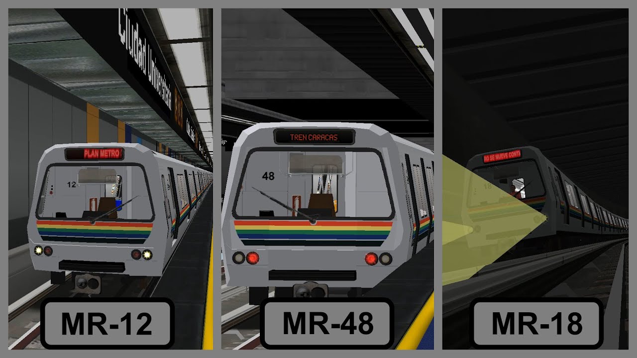 Trenes Repotenciados por Plan Metro en Openbve PT.2 | OpenBVE Metro de Caracas