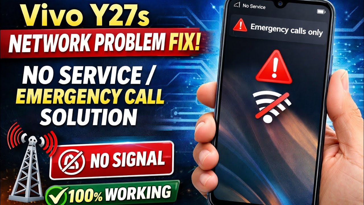 Vivo Y27s Network Problem FIXED! No Service & Emergency Call Solved