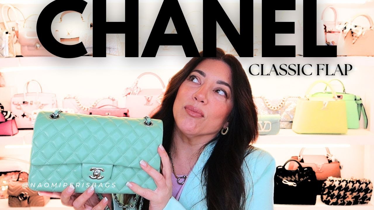 Chanel classic flap in MINT