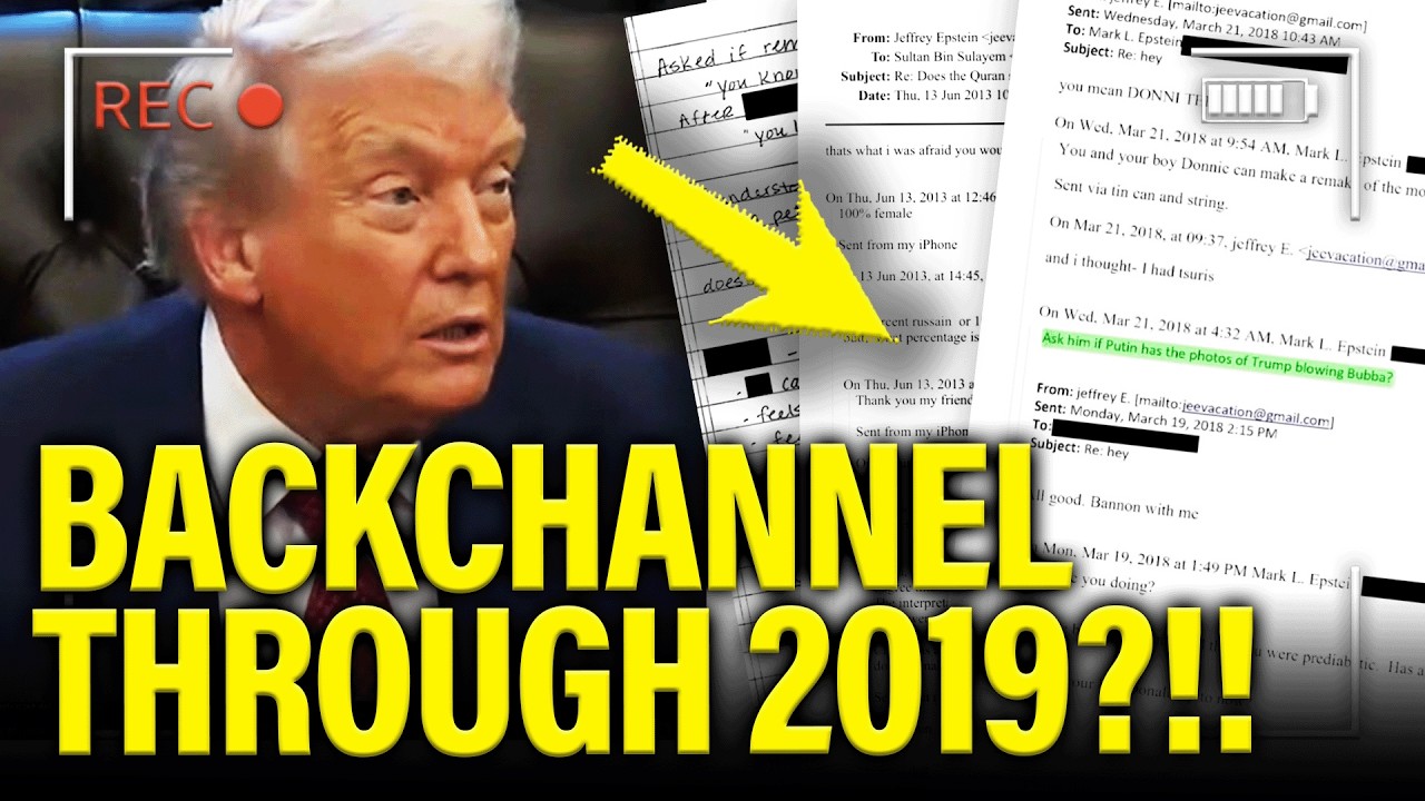 🚨DARK Secrets of BACKCHANNEL of TRUMP to EPSTEIN EXPOSED !!