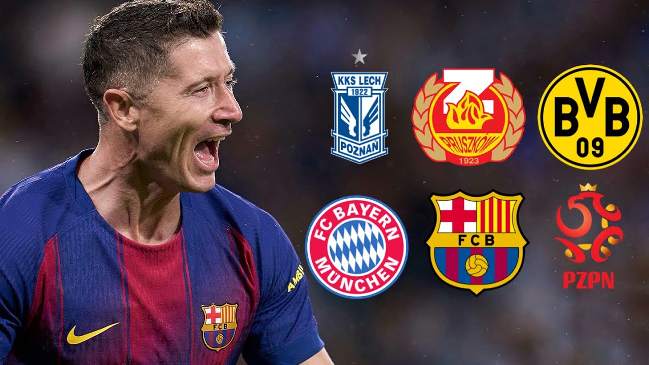 Robert Lewandowski | First & Last Goal For Every Team