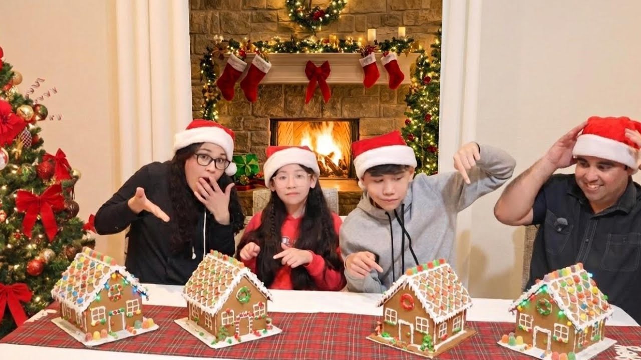 CASITAS de JENGIBRE...CAOS NAVIDEÑO//GUSI FAMILY