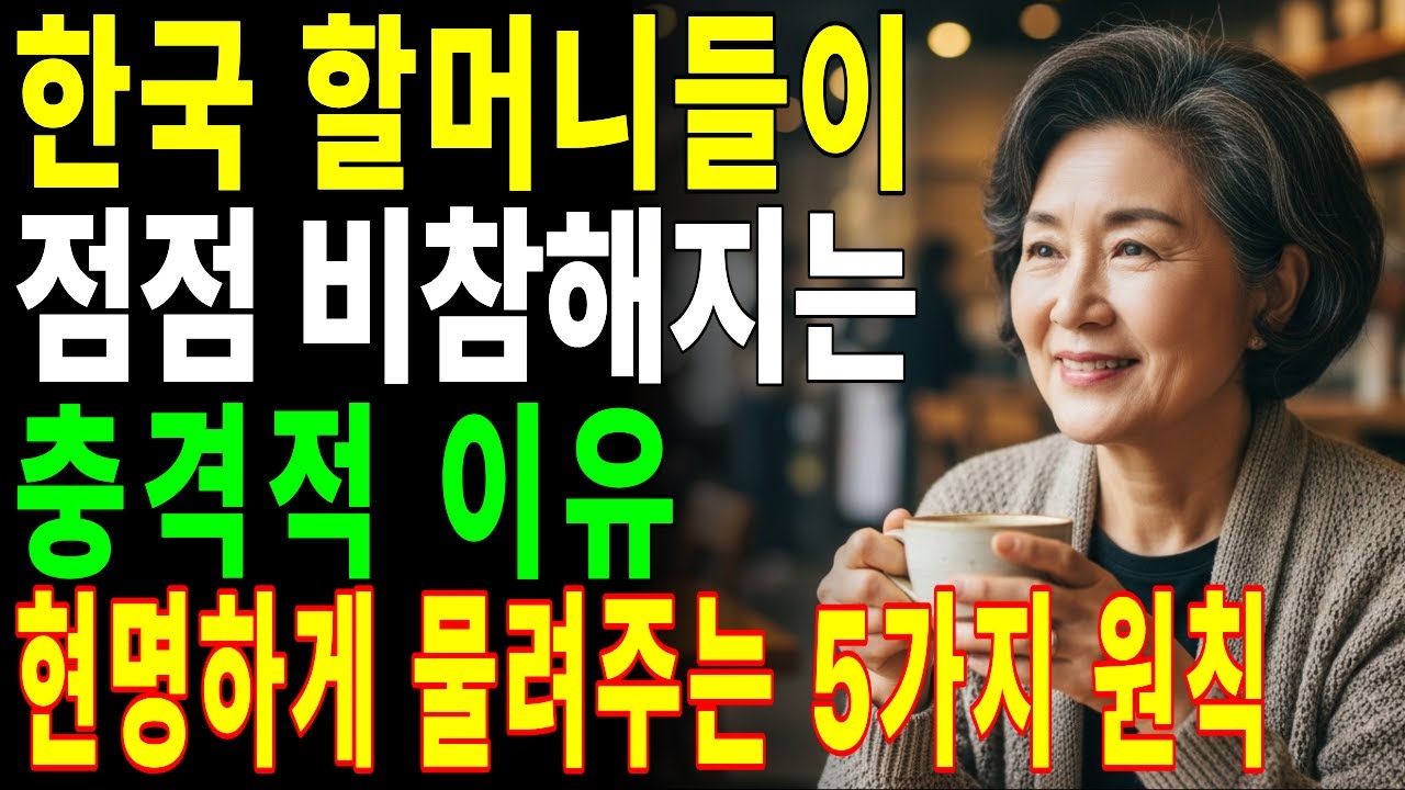 요즘 난리난 한국 할머니들 상황! 잘 살다가 노년에 비참해지는 이유...자녀에게 현명하게 물려주는 다섯 가지 원칙 | 오디오북 | 시니어사연 | 인간관계 | 삶의지혜 | 인생사