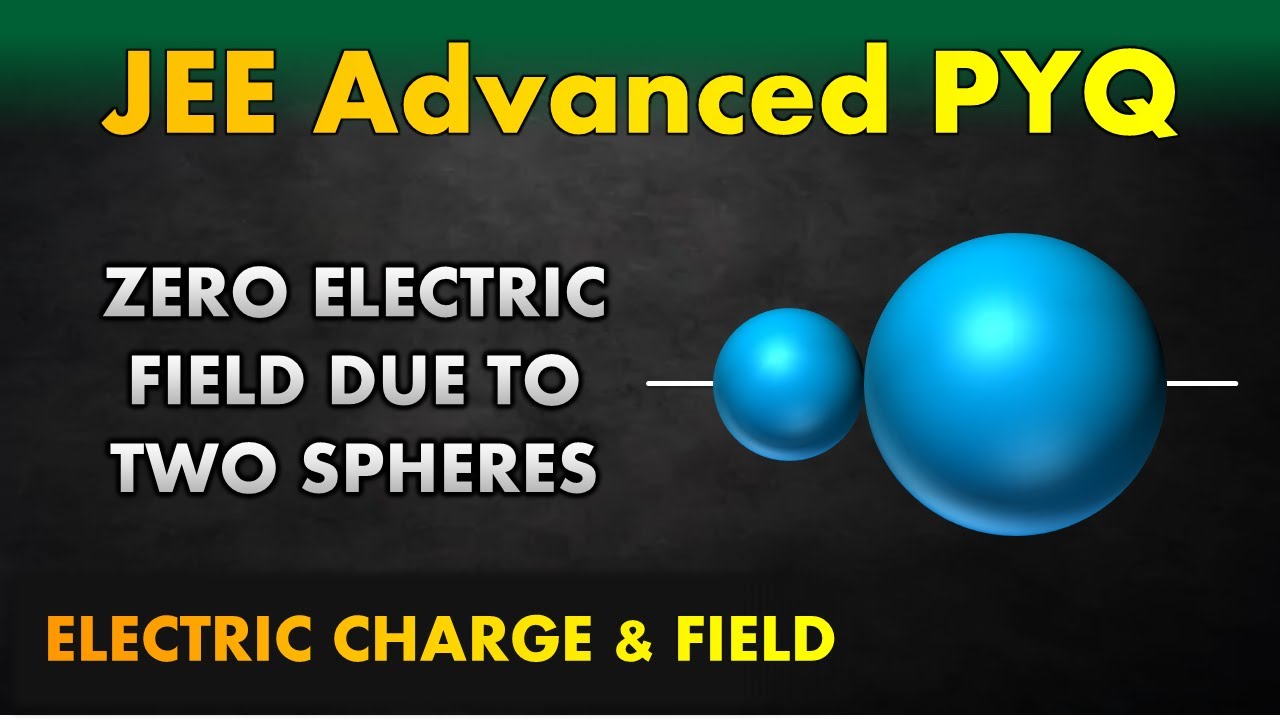 ZERO Electric Field Due To Charged Spheres | Find Charge Densities || JEE Advanced PYQ