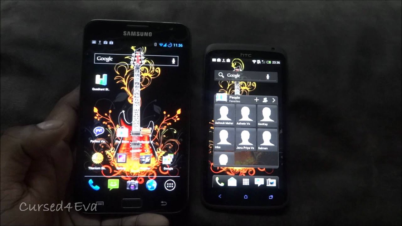 HTC One X vs Galaxy Note - Part 1 - Cursed4Eva