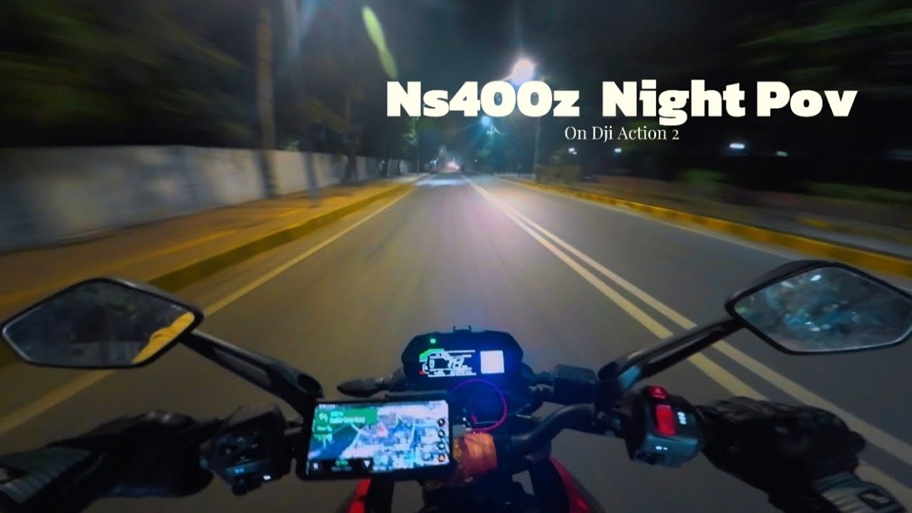 Bajaj NS400  POV Ride | DJI Action 2 | No Music and talk  Raw Ride