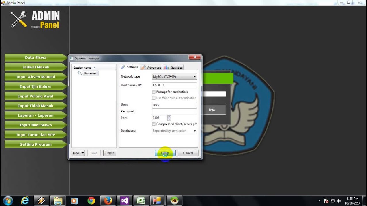 Import sql ke Database MySQL menggunakan HeidiSQL