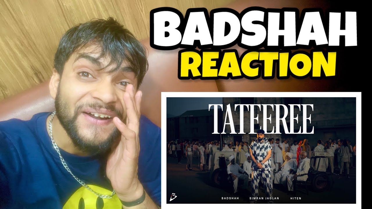 TATEEREE | BADSHAH X SIMRAN JAGLANX HITEN | Biggest Track Of The Year | Reaction Video 