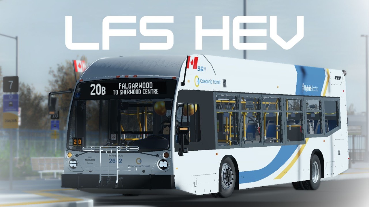 Update! Demonstration on the NEW VAMOS Bus Simulator's ATELIER 2025 NovaBus LFS HEV | 20B Sherwood