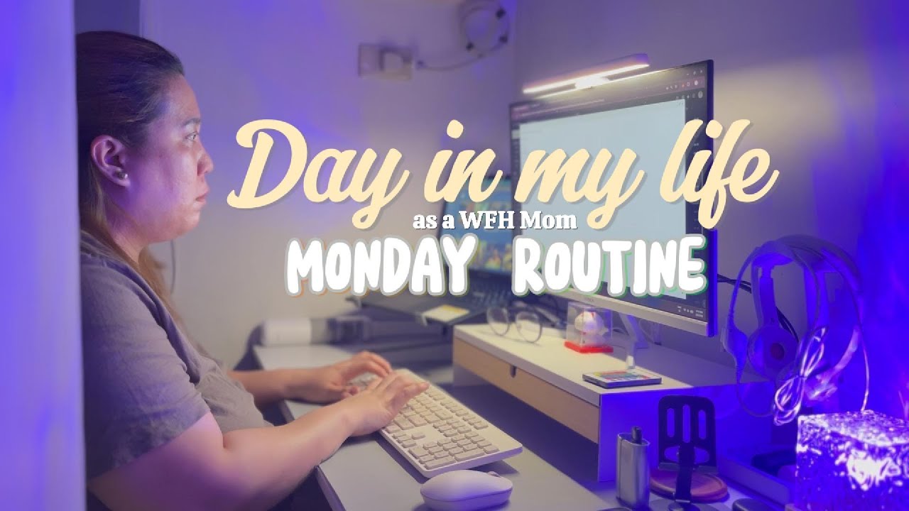 PRODUCTIVE MONDAY AS A WFH MOM | Cleaning Routine, Mommy Duties & Night Shift Prep