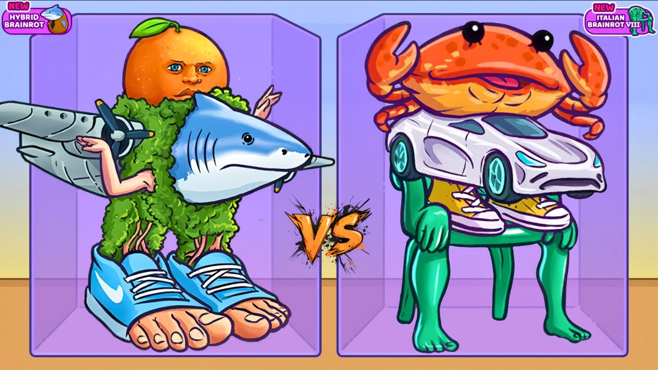 Merge Fellas HYBRID BRAINROT vs BRAINROT VIII ⁉️ Boss + Boss I New Update - Reaching Max Level!